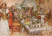 Carl Larsson Christmas Eve oil painting on canvas